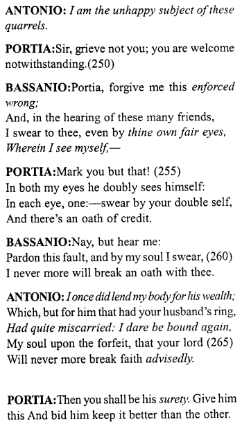 Merchant of Venice Act 5, Scene 1 Translation Meaning Annotations 18
