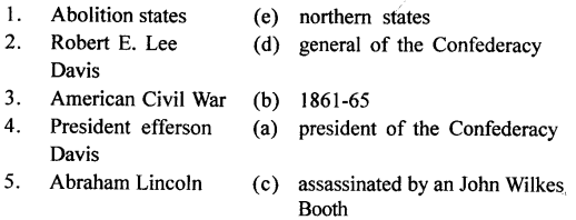The Trail History and Civics for Class 8 ICSE Solutions - The American Civil War 2