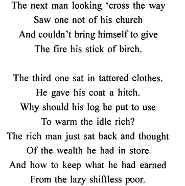 Treasure Trove A Collection of ICSE Poems Workbook Answers Chapter 2 The Cold Within  2