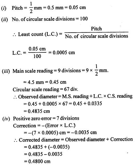 A New Approach to ICSE Physics Part 1 Class 9 Solutions Measurements and Experimentation 33