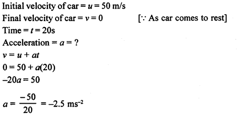 A New Approach to ICSE Physics Part 1 Class 9 Solutions Motion in One Dimension 42