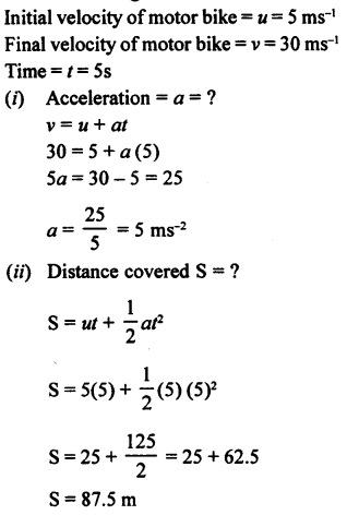 A New Approach to ICSE Physics Part 1 Class 9 Solutions Motion in One Dimension 60