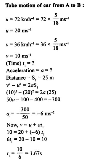 A New Approach to ICSE Physics Part 1 Class 9 Solutions Motion in One Dimension 68