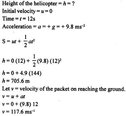 A New Approach to ICSE Physics Part 1 Class 9 Solutions Motion in One Dimension 71