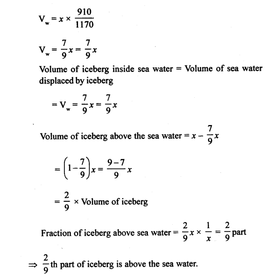 A New Approach to ICSE Physics Part 1 Class 9 Solutions Upthrust and Archimedes' principle. 24