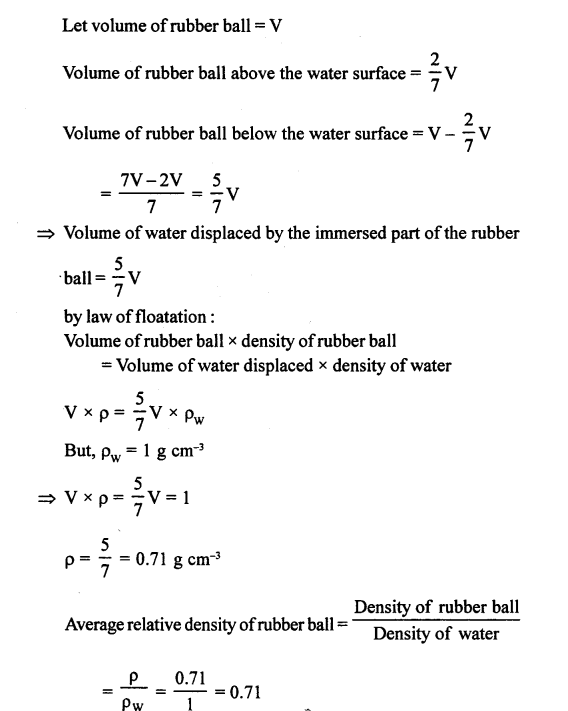 A New Approach to ICSE Physics Part 1 Class 9 Solutions Upthrust and Archimedes' principle. 34