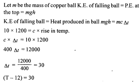 A New Approach to ICSE Physics Part 2 Class 10 Solutions Calorimetry 20.1