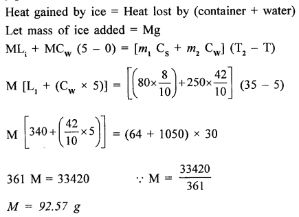 A New Approach to ICSE Physics Part 2 Class 10 Solutions Calorimetry 33.2