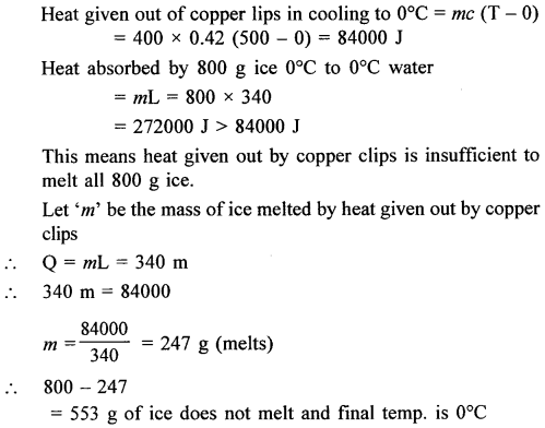 A New Approach to ICSE Physics Part 2 Class 10 Solutions Calorimetry 38.1