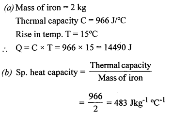 A New Approach to ICSE Physics Part 2 Class 10 Solutions Calorimetry 39.1