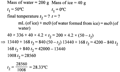 A New Approach to ICSE Physics Part 2 Class 10 Solutions Calorimetry 43