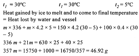 A New Approach to ICSE Physics Part 2 Class 10 Solutions Calorimetry 45