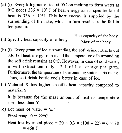 A New Approach to ICSE Physics Part 2 Class 10 Solutions Calorimetry 53