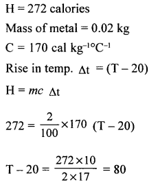 A New Approach to ICSE Physics Part 2 Class 10 Solutions Calorimetry 8.2