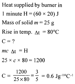 A New Approach to ICSE Physics Part 2 Class 10 Solutions Calorimetry 9.2