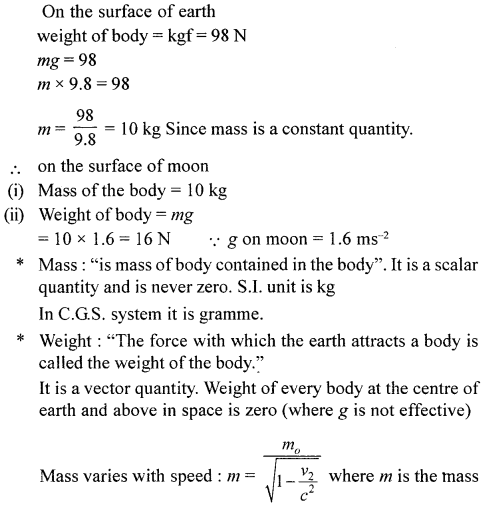 A New Approach to ICSE Physics Part 2 Class 10 Solutions Force 38.1