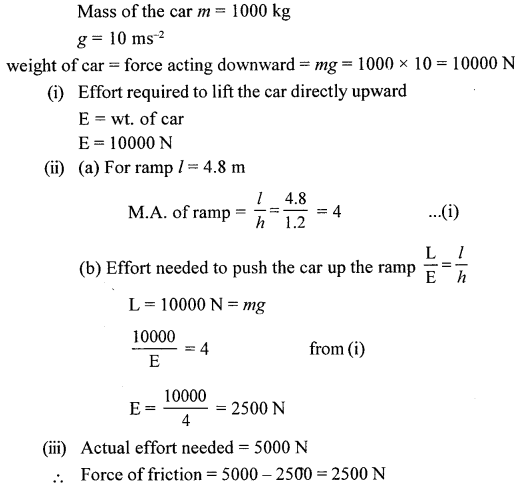 A New Approach to ICSE Physics Part 2 Class 10 Solutions Machines 36