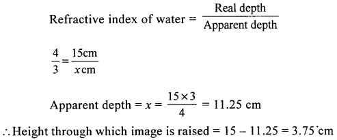 A New Approach to ICSE Physics Part 2 Class 10 Solutions Refraction Of Light 14.3