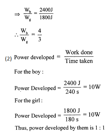 A New Approach to ICSE Physics Part 2 Class 10 Solutions Work, Power And Energy 72