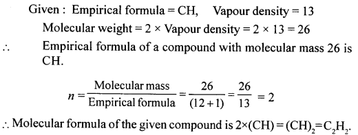 New Simplified Chemistry Class 10 ICSE Solutions Chapter 4B Mole Concept and Stoichiometry Percentage Composition - Empirical & Molecular Formula 108