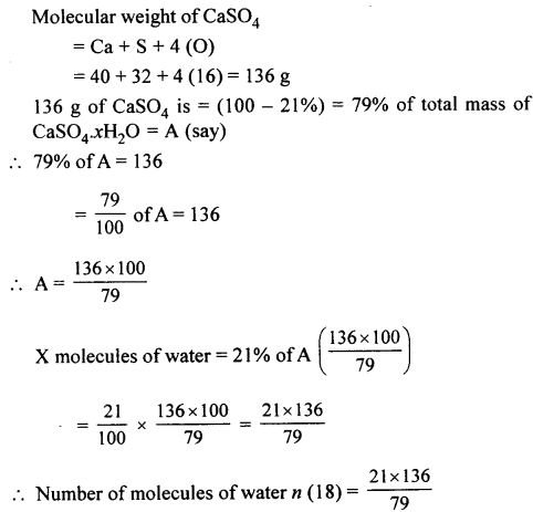 New Simplified Chemistry Class 10 ICSE Solutions Chapter 4B Mole Concept and Stoichiometry Percentage Composition - Empirical & Molecular Formula 11