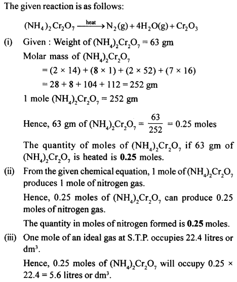 New Simplified Chemistry Class 10 ICSE Solutions Chapter 4B Mole Concept and Stoichiometry Percentage Composition - Empirical & Molecular Formula 127