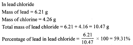 New Simplified Chemistry Class 10 ICSE Solutions Chapter 4B Mole Concept and Stoichiometry Percentage Composition - Empirical & Molecular Formula 99