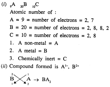 New Simplified Chemistry Class 9 ICSE Solutions Chapter 4 Atomic Structure & Chemical Bonding 9