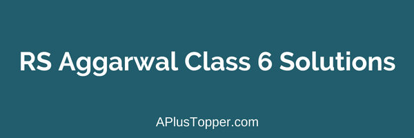 RS Aggarwal Class 6 Solutions