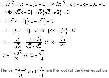 RS Aggarwal Solutions Class 10 Chapter 10 Quadratic Equations 10A 24.1