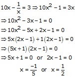 RS Aggarwal Solutions Class 10 Chapter 10 Quadratic Equations 10A 29.1