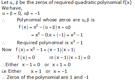 RS Aggarwal Solutions Class 10 Chapter 2 Polynomials 2a 15.1