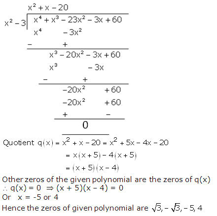RS Aggarwal Solutions Class 10 Chapter 2 Polynomials 2b 15.2