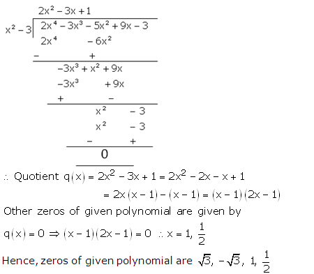 RS Aggarwal Solutions Class 10 Chapter 2 Polynomials 2b 16.2