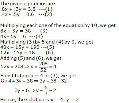 RS Aggarwal Solutions Class 10 Chapter 3 Linear equations in two variables 3b 17.1