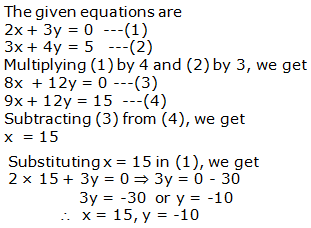 RS Aggarwal Solutions Class 10 Chapter 3 Linear equations in two variables 3b 4.1
