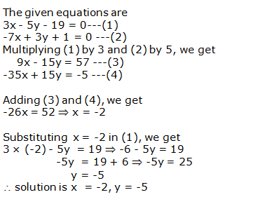 RS Aggarwal Solutions Class 10 Chapter 3 Linear equations in two variables 3b 6.1
