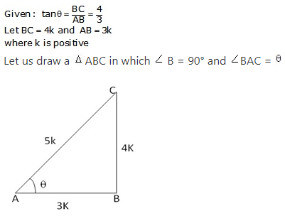 RS Aggarwal Solutions Class 10 Chapter 5 Trigonometric Ratios 18.1