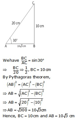 RS Aggarwal Solutions Class 10 Chapter 6 T-Ratios of Some Particular Angles 20.1