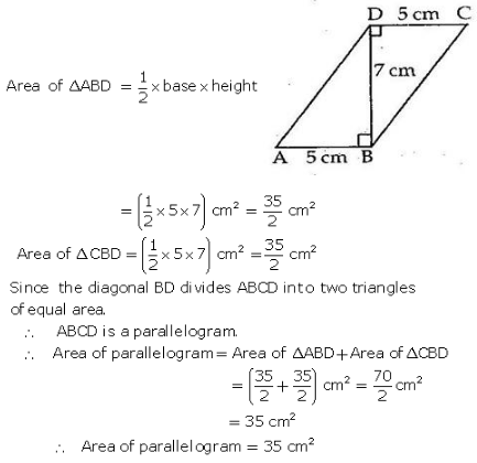 RS Aggarwal Solutions Class 9 Chapter 10 Area 10a 1.1