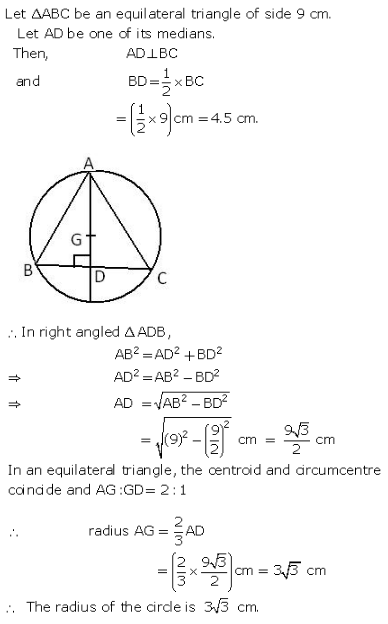 RS Aggarwal Solutions Class 9 Chapter 11 Circle 11a 19.1