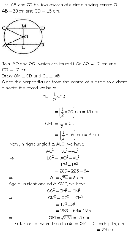 RS Aggarwal Solutions Class 9 Chapter 11 Circle 11a 5.1