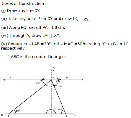 RS Aggarwal Solutions Class 9 Chapter 12 Geometrical Constructions 12 11.1