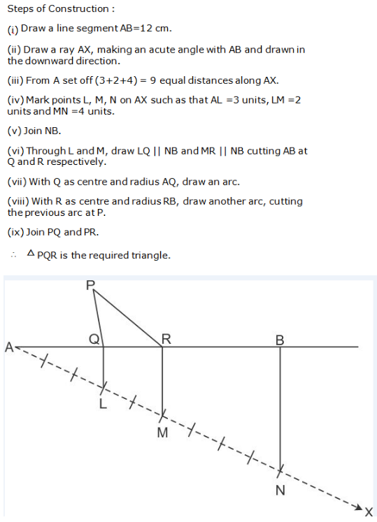 RS Aggarwal Solutions Class 9 Chapter 12 Geometrical Constructions 12 12.1