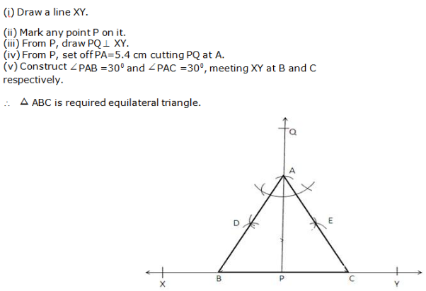 RS Aggarwal Solutions Class 9 Chapter 12 Geometrical Constructions 12 5.1