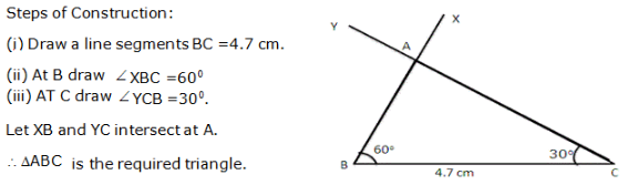 RS Aggarwal Solutions Class 9 Chapter 12 Geometrical Constructions 12 7.1