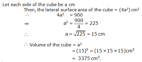 RS Aggarwal Solutions Class 9 Chapter 13 Volume and Surface Area 15.1