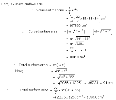 RS Aggarwal Solutions Class 9 Chapter 13 Volume and Surface Area 39.1
