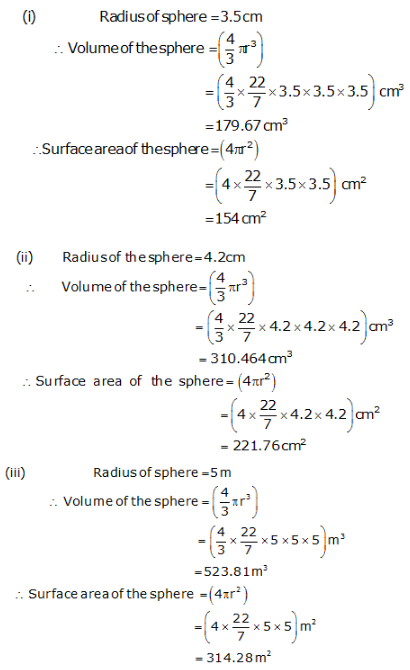 RS Aggarwal Solutions Class 9 Chapter 13 Volume and Surface Area 56.1