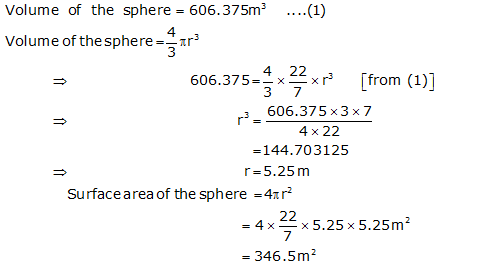 RS Aggarwal Solutions Class 9 Chapter 13 Volume and Surface Area 58.1